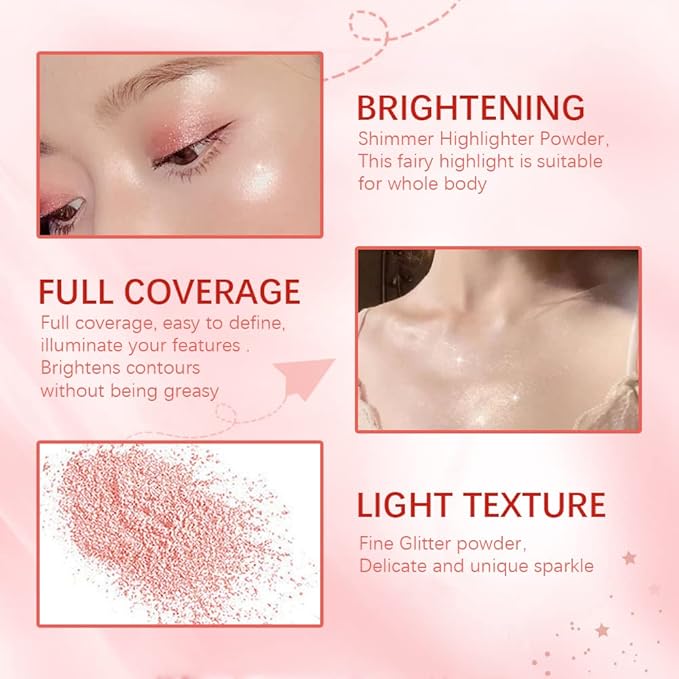 Highlight Polvo De Hadas, Fairy Highlighter Powder, Brightening Highlighter Makeup