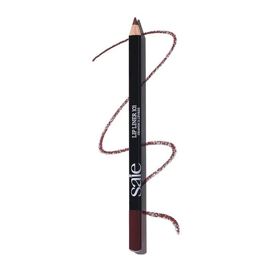 Saie Lip Liner 101 - Lip Pencil Made with a Creamy, Soft Matte Formula for a Naturally Framed or Fully Filled Look - Supercharged with Shea Butter & Jojoba Oil - Tease (.05 oz)