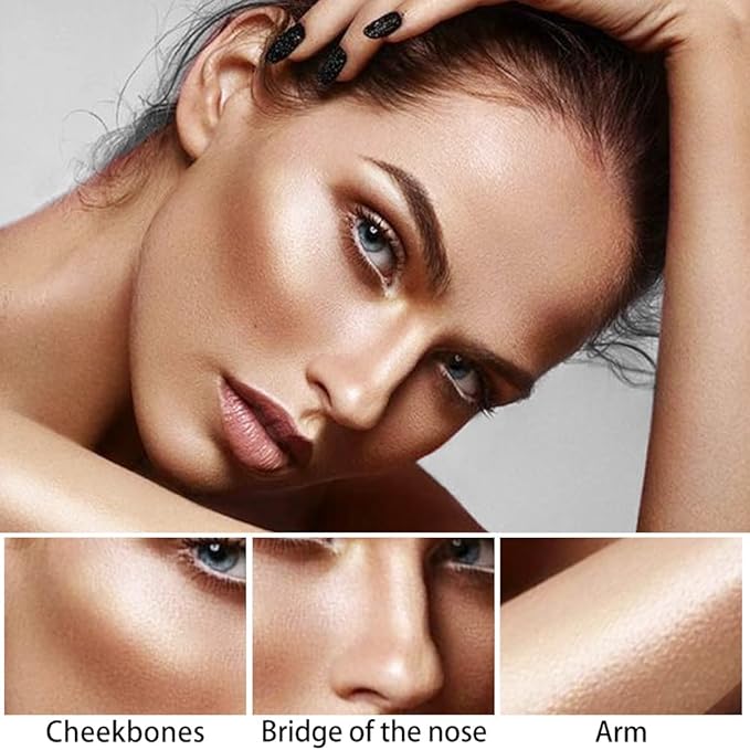 evpct 2Pcs Face Cream Contour Sticks Makeup Highlighter