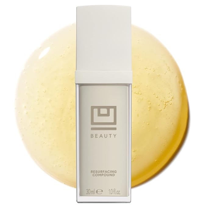 U Beauty Resurfacing Compound Serum - Renew & Illuminate Face Serum - Advanced 8-in-1 Formula with Vitamin C, Retinol, Hyaluronic Acid, & Peptides - Targets Fine Lines, Pores- 1.0 fl.oz