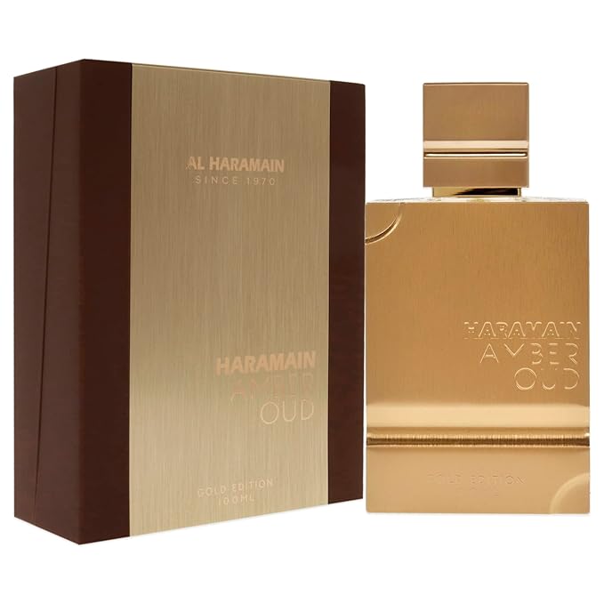 Haramain Al Amber Oud Gold Edition - Arabian Perfume for Women and Men - Unisex Long Lasting Amber for Men and Women - 3.33 oz