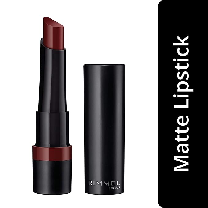 Rimmel Lasting Finish Matte Lipstick, 560 Crimson Desire (Pack of 2)
