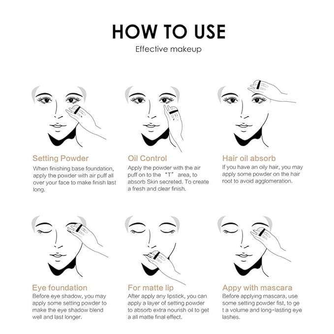 MAEPEOR Matte Setting Loose Powder 8 Colors Smooth