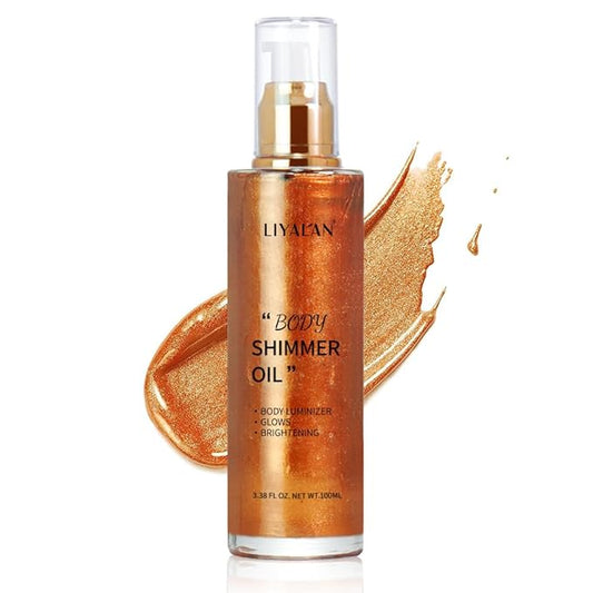 Liyalan Shimmer Body Oil Bronze Gold