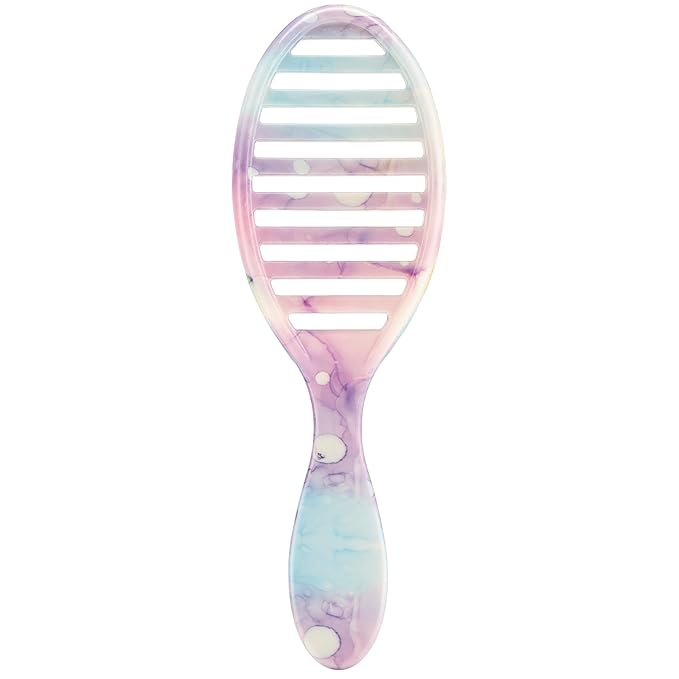 Wet Brush Speed Dry Hair Brush - Splatter (Color Wash) - Vented Design and Ultra Soft HeatFlex Bristles Are Blow Dry Safe With Ergonomic Handle Manages Tangle and Uncontrollable Hair - Pain-Free