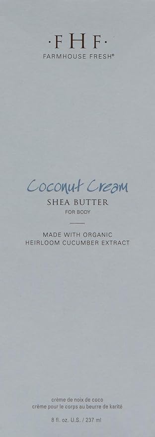 FarmHouse Fresh Body Lotion, Shea Butter. Moisturizing Cream, Coconut Cream Shea Butter for Body. Coconut Lotion, 8 Fl Oz