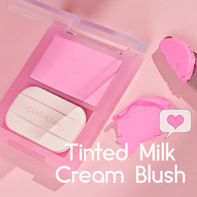HOLIKA HOLIKA Colored Milk Cream Blush 06 TARO Clean, Buildable