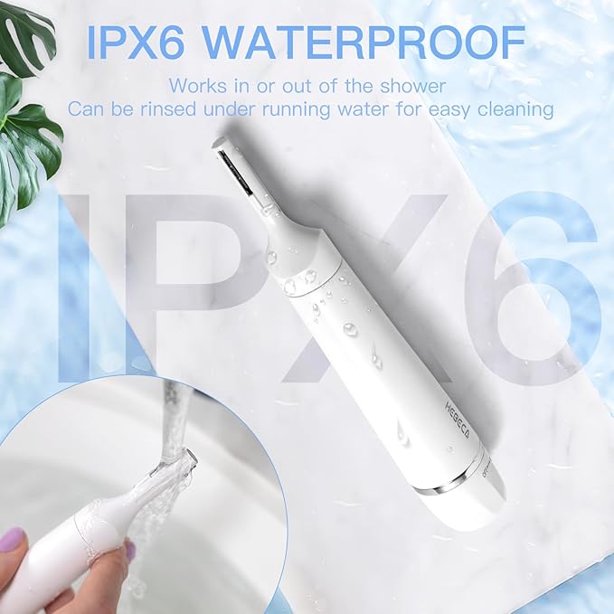 Nose Hair Trimmer for Women and Men, 3-in-1 Electric Facial Hair Removal Rechargeable Portble Waterproof Face Shaver Razor for Nose Ear Eyebrow Peach-Fuzz Lips Chin FT3001