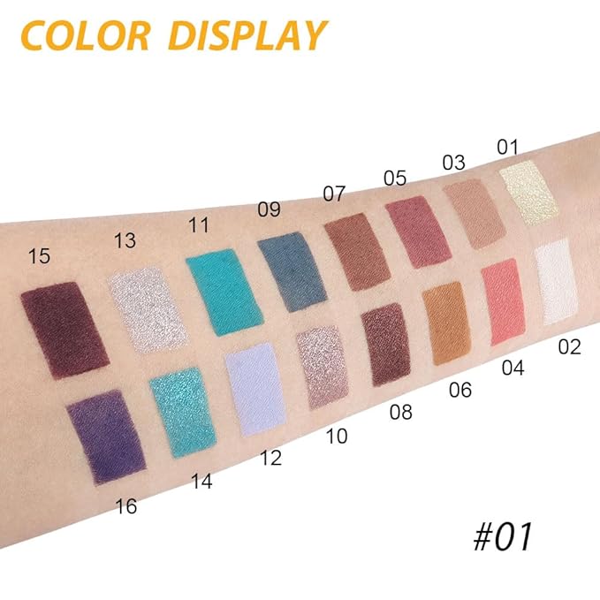 9 Colors Blue Champagne Gold Matte Shimmer Eyeshadow