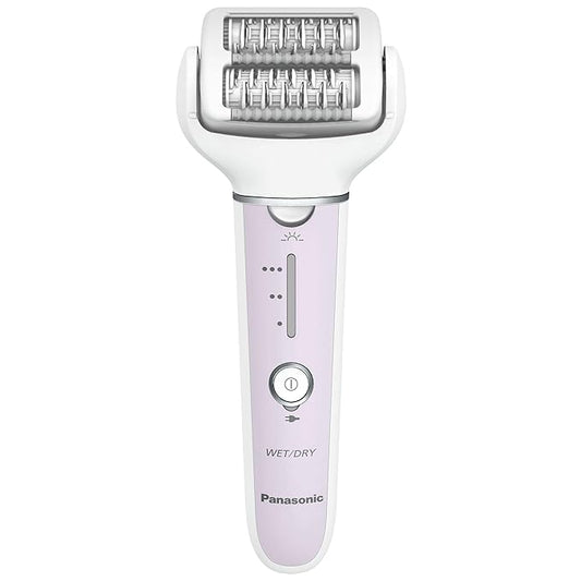 Panasonic Epilator with Gentle Cap, Electric Hair Remover for Home, 3 Speed Settings, Wet Dry, Washable - ES-EY30