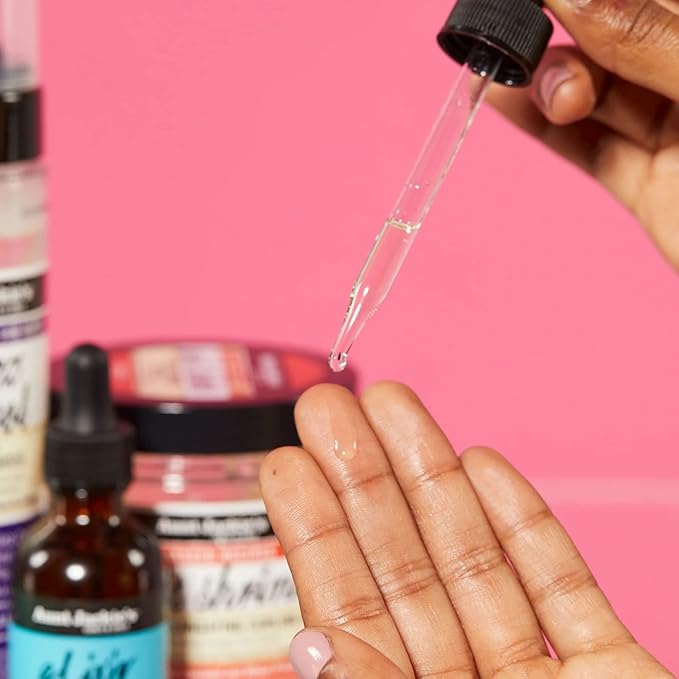 Aunt Jackie's Elixir Essentials Hair & Scalp Oil Enriched with Biotin, Rosemary & Mint, Nourishes, Thickens & Supports Hair Growth, 2 oz