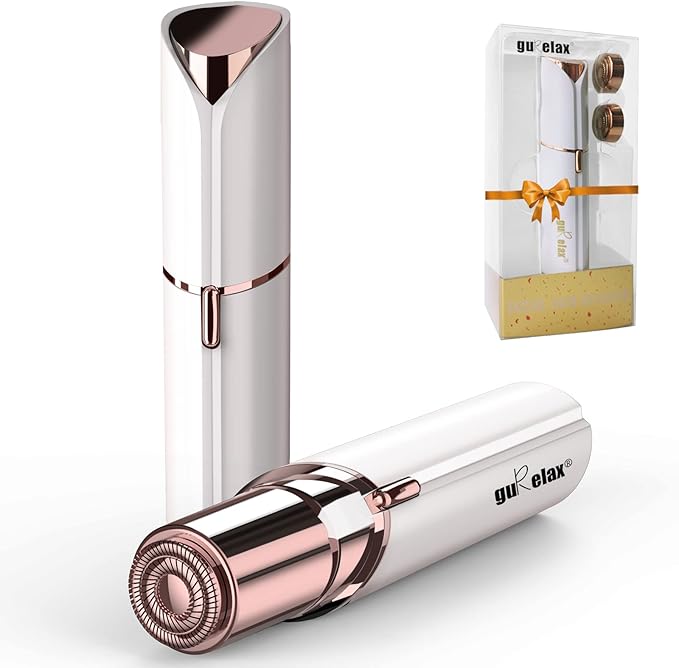 Facial Hair Removal for Women(with 2 x Replacement Heads),GURELAX Facial Hair Remover, Hair Removal Device, Best Gift for Mom/Wife/Girlfriend