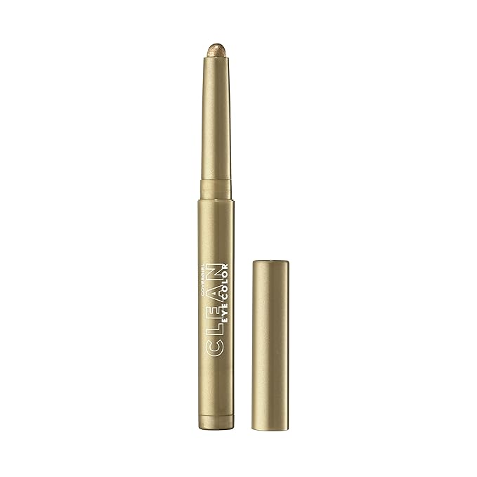 Covergirl Clean Multiline Eyeshadow Pencil, 299 Evergreen Frost, Vegan Formula, Shimmer Eyeshadow, Easy Application, Glides on Effortlessly, Blends Perfectly, 0.05oz
