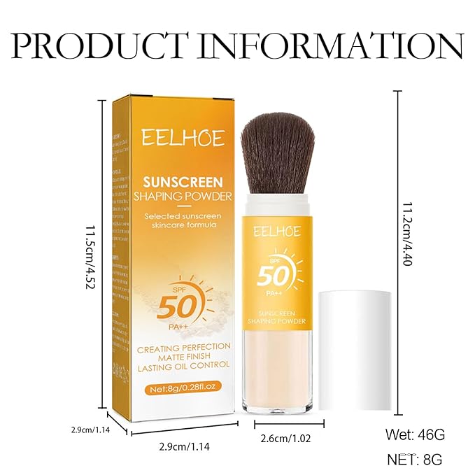 Mineral Sunscreen Setting Powder, Mineral Brush Setting Face
