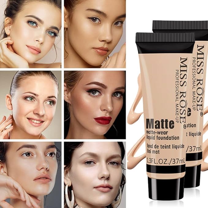 2 Pack Liquid Foundation Cream for Face Makeup,Durable