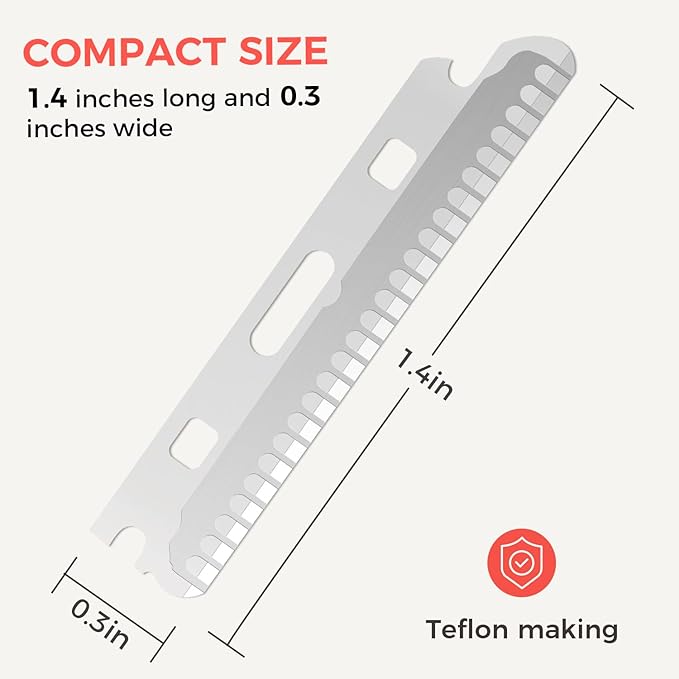 Precision Eyebrow Razor Blades - Set of 10 Replacement Blades