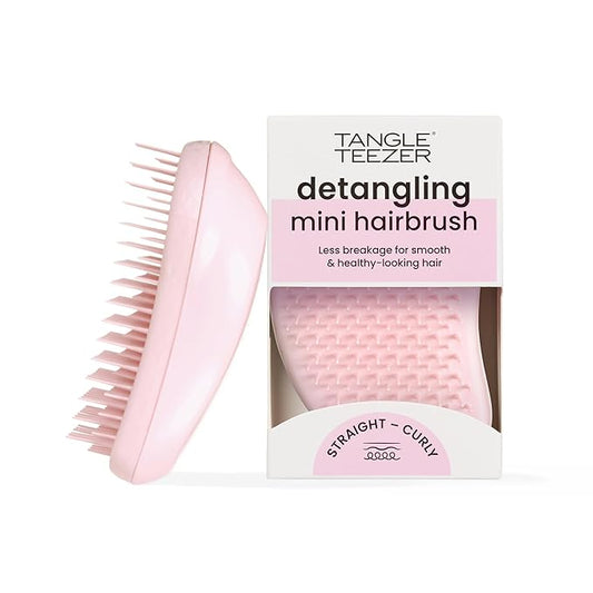 Tangle Teezer Original Detangler Brush, Dry & Wet Travel Size Mini Hair Brush, for Kids & All Hair Types, Millennial Pink