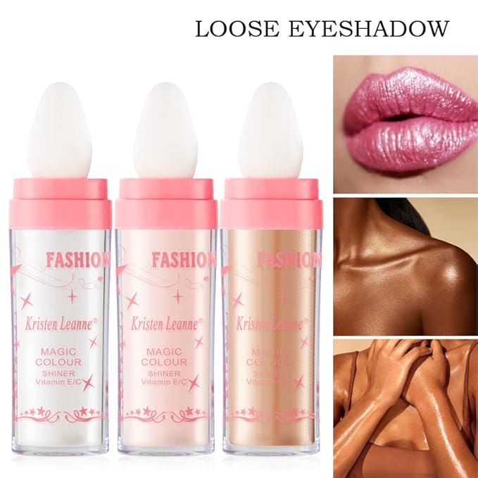 AKARY Shimmer Highlighter Powder, Fairy Polvo De Hadas