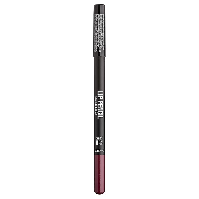 Professional Slim Lip Pencil, Creamy Soft Lip Liner, Smooth Long-Lasting Rich Lip Color, Natural Lip Makeup, Water-Resistant Lip Crayon (Plum)