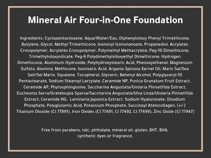 Mineral Air Four-in-One Foundation for Mineral Air Mis 10 ml