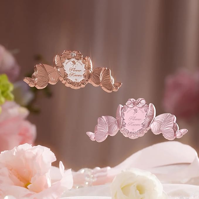 Flower Knows Violet Strawberry Rococo Glitter Lip Gloss G02 Rasberry Booze + Midsummer Fairytales Decorate Hair Clip Golden Butterflies