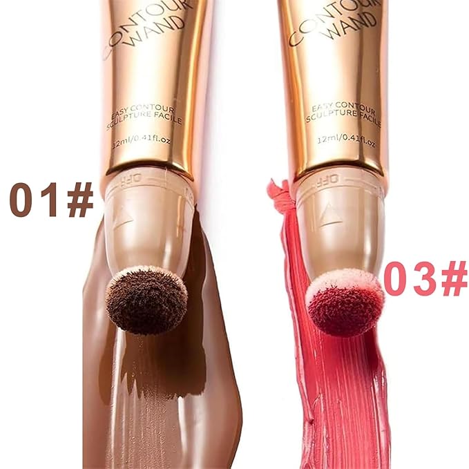 Summaryas Contour Wand & Blush Wands Duo - Blushs, Liquid Blush Wand for Women (Liquid blush stick, 15ml-03)