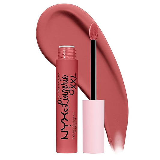 NYX PROFESSIONAL MAKEUP Lip Lingerie XXL Matte Liquid Lipstick - Xxpose Me (Peach Pink)