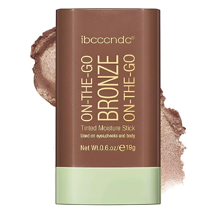 On-The-Go Bronzer Stick,Multi-Use Cream Contour Stick,Natural Long Lasting Stick,Multi-Use