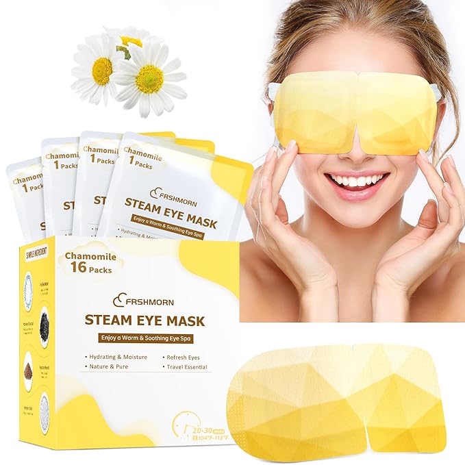 Steam eye mask, heated eye