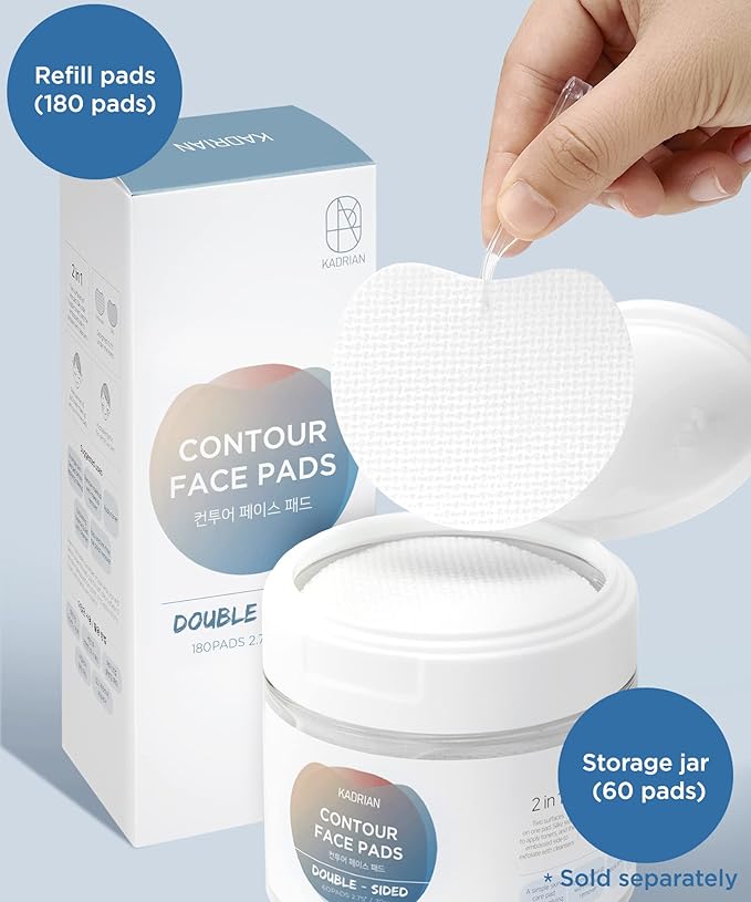 Kadrian double-sided facial pads -
