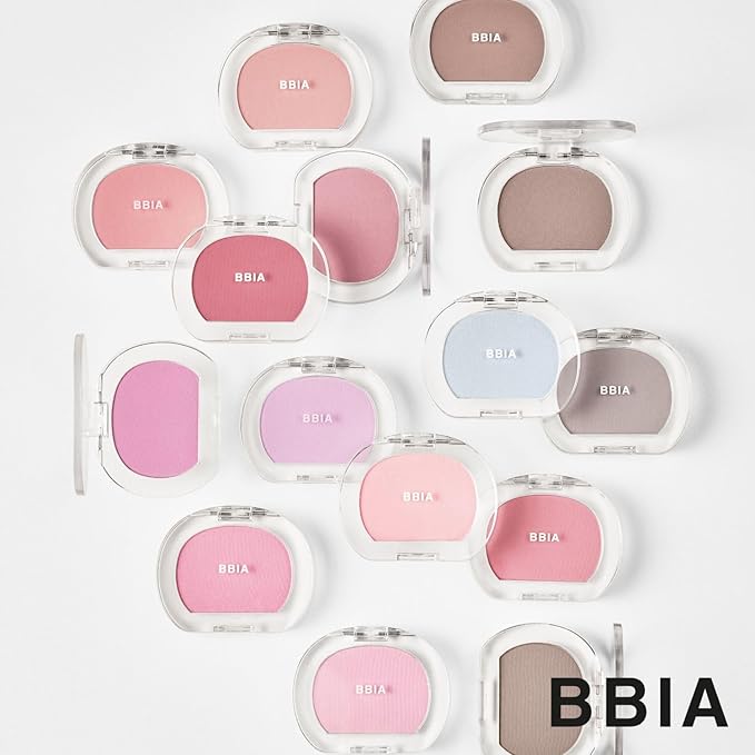 BBIA Last Blush NEW 15 Colors - Cheek Blush Shaping Shading Contour & Highlight Long-Lasting Matte Finish Natural Shades Buildable & Blendable Daily Korean Face Makeup (12 GRAYISH, Pack of 1)