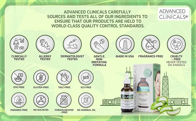 Advanced clinicals collagen facial serum,