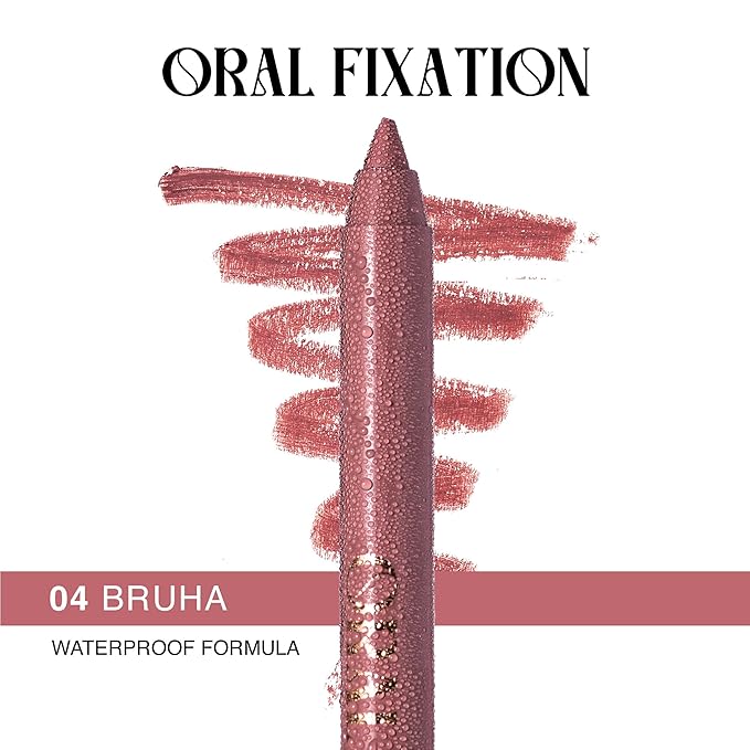 Long-Lasting & Waterproof Lip Liner Pencil – Oral Fixation – Precision Application with Sharpenable Tip (BRUHA)
