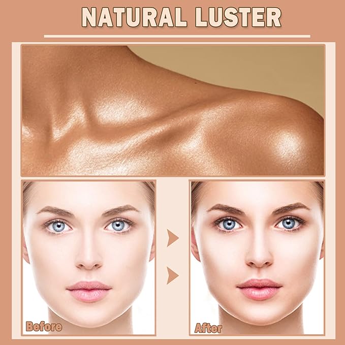 CAHIUYOA Cream Contour Stick,Highlighter Bronzer Stick Makeup Waterproof - 01