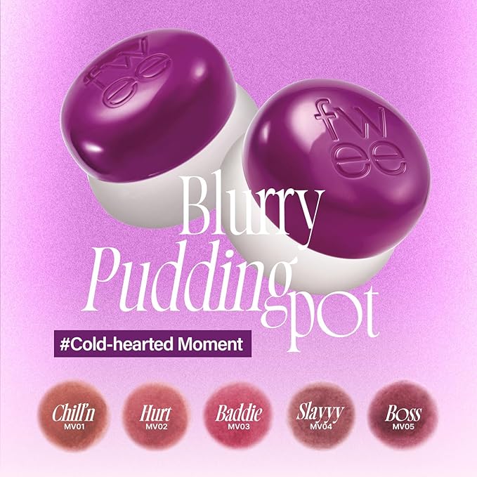 Lip&Cheek Blurry Pudding Pot | Cold-hearted Moment - Finish | 5g