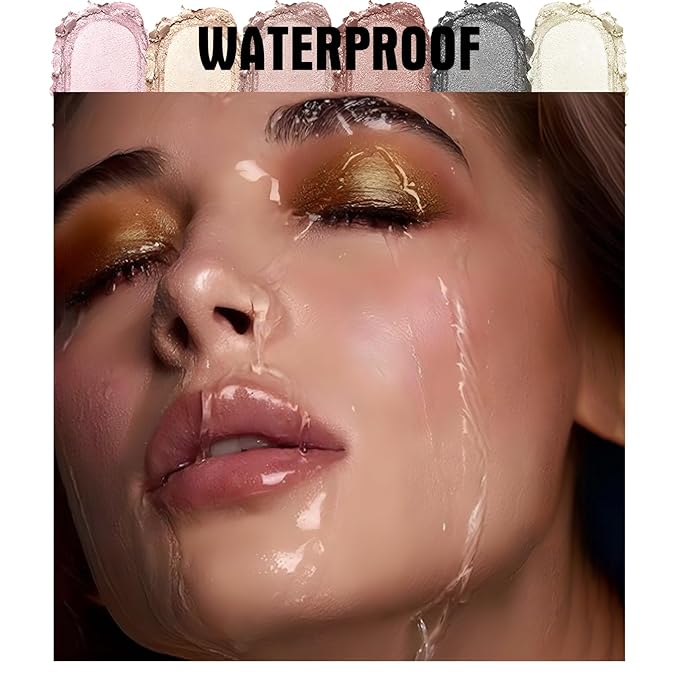 Eyeshadow Stick, Eye Brightener Stick Shimmer Smooth Cream Eyeliner Pencil Long Lasting Waterproof Glitter Highlighter Eye Shadow Makeup, Champagne