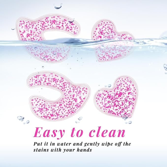 Reusable eye patches, gel eye