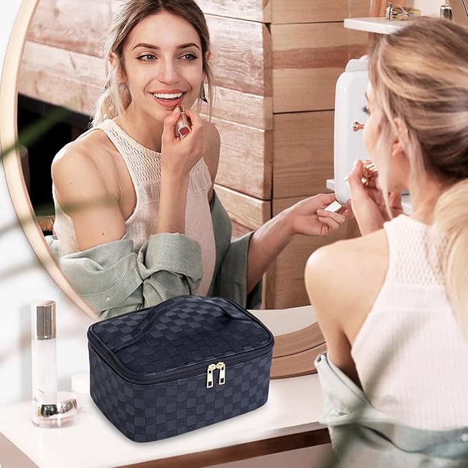 Large travel makeup bag makeup