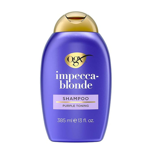 OGX Impecca-Blonde Purple Toning Shampoo, 13 fl oz