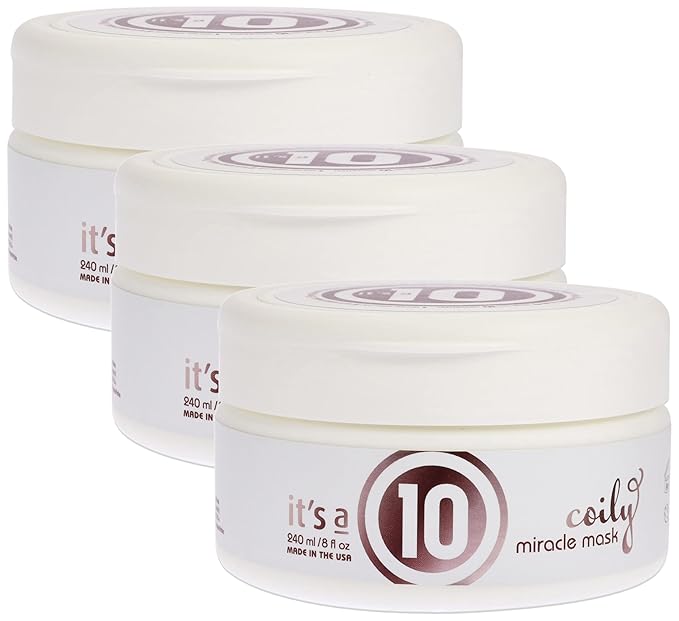 It's a 10 Haircare Miracle Coily Mask, 8 oz. (Pack of 3)