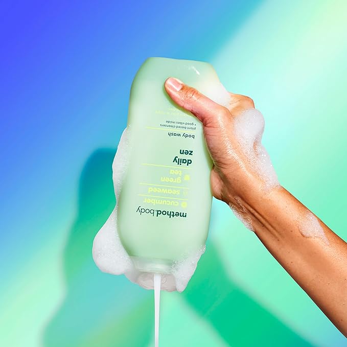 Method Body Wash, Daily Zen, Paraben and Phthalate Free, 18 oz (Pack of 6)