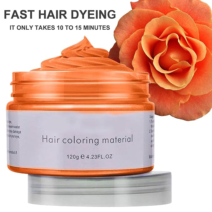 Orange Temporary Hair Color,Natural Hair