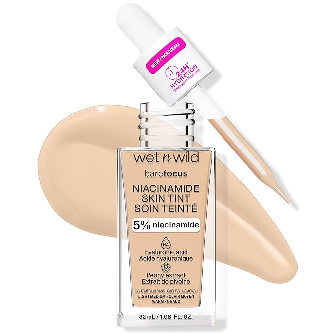 wet n wild Bare Focus Skin Tint, 5% Medium Sand