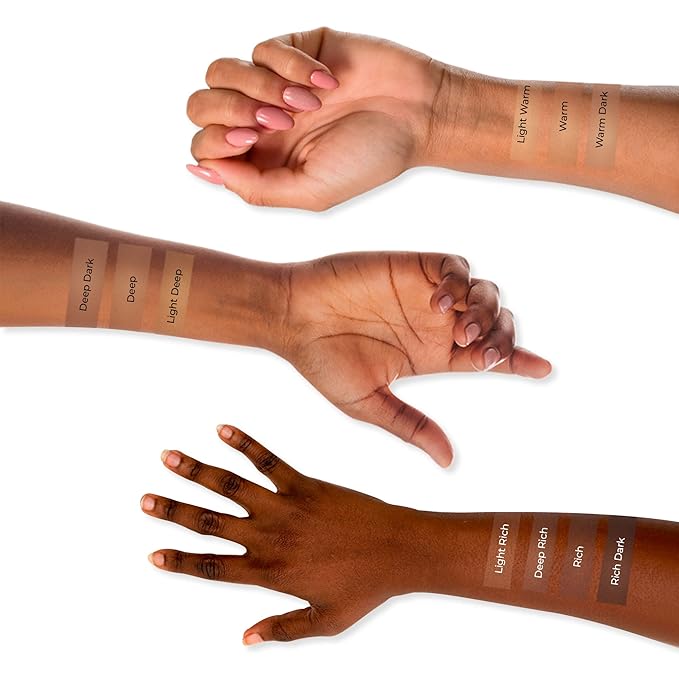 LUMINESS Silk Airbrush Spray Foundation & Buffing Brush Medium Warm)