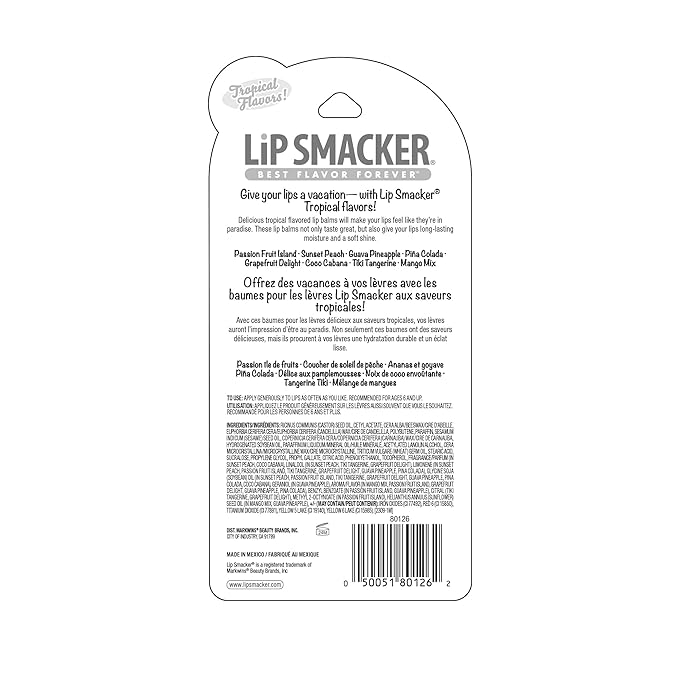 Lip Smacker Flavored Lip Balm Tropic Fever 8 Lip