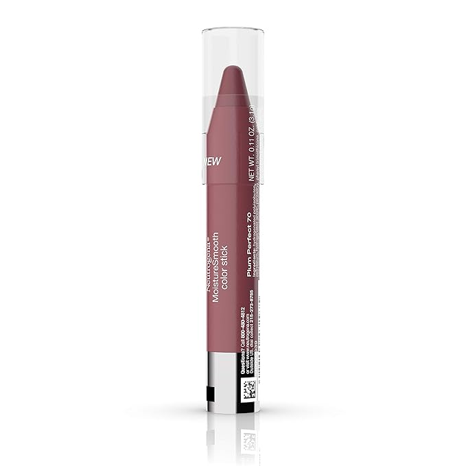 Neutrogena Moisturesmooth Color Lipstick, 70 Plum Perfect, .011 Oz.