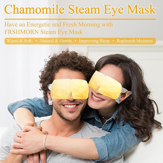 Steam eye mask, heated eye