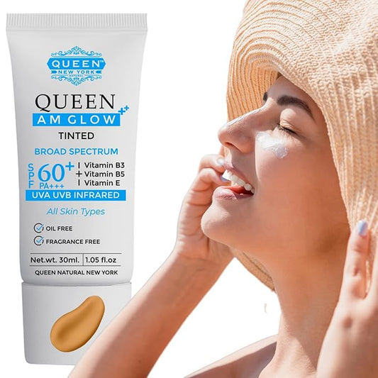 QUEEN AM GLOW | TINTED SunScreen SPF 60 of 1)