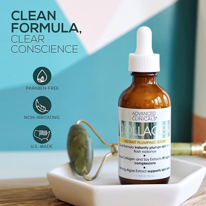 Advanced clinicals collagen facial serum,