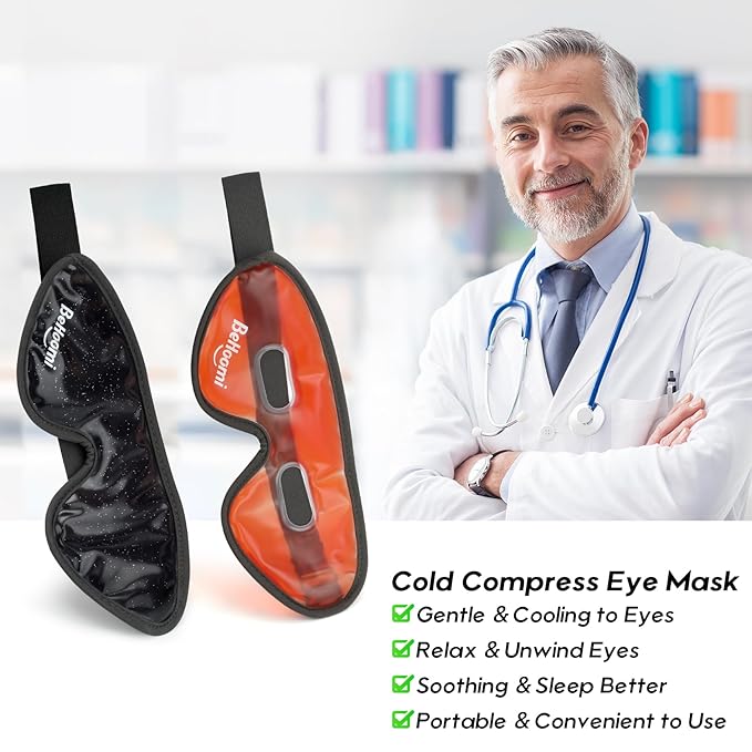 Cooling eye mask, gel eye